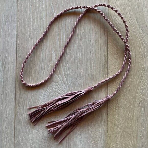 Beautiful leather and fabric rope belt by Max Mara!  NWOT main image 5